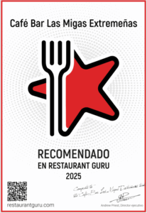 Restaurantguru certificate las migas